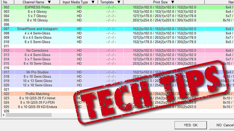 Noritsu Tech Tips - Muliti-size print channels